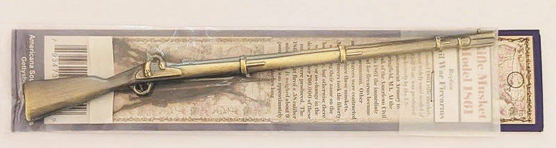 American Civil War Miniature Enfield & Springfield Rifles Metal Models 8 inchs