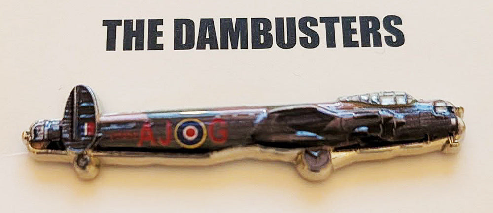 WW2 World War Two Lancaster Bomber Dambuster Aircraft 3D Effect Pin Lapel Badge