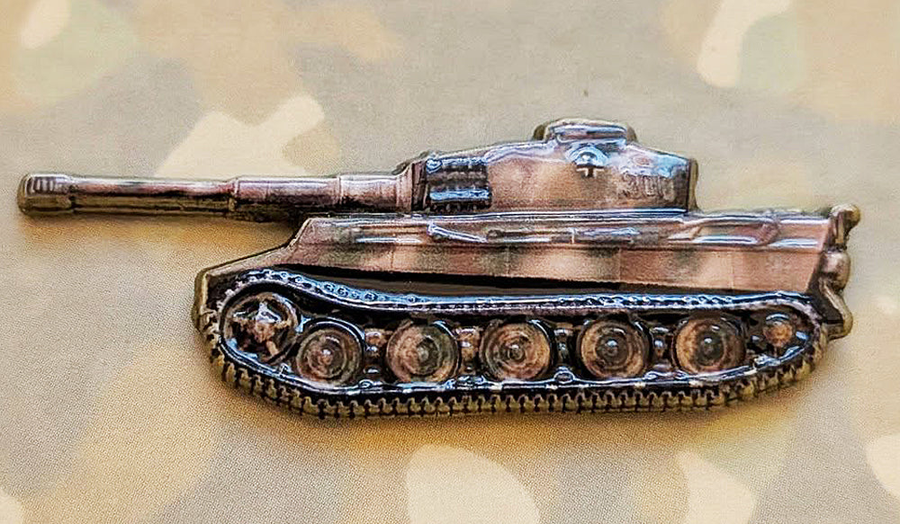 WW2 Eastern Front & D Day German Tiger Panzer Tank 3D Effect Pin Lapel Badges