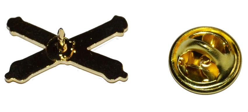 American Civil War Artillery Crossed Cannons Lapel Pin Badge