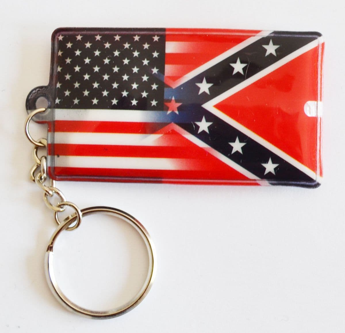 American Civil War Themed Keyrings Union Confederate Various Designs