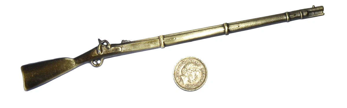 American Civil War AWI Brown Bess Enfield & Springfield Rifles Metal Models 8"