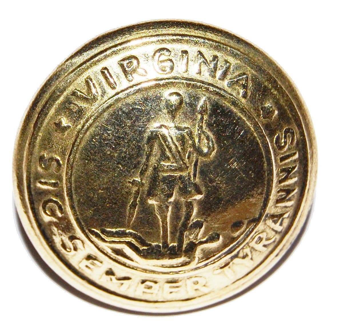 Confederate Cuff & Jacket Buttons, CSA Virginia & Texas Designs New