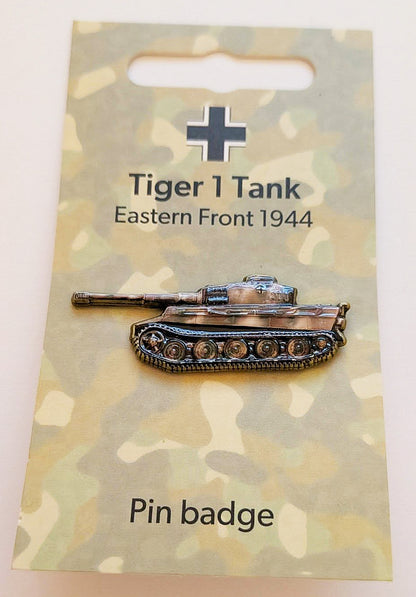 WW2 Eastern Front & D Day German Tiger Panzer Tank 3D Effect Pin Lapel Badges