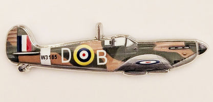 WW2 World War Two Spitfire Aircraft Battle Of Britain 3D Effect Pin Lapel Badge