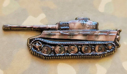 WW2 Eastern Front & D Day German Tiger Panzer Tank 3D Effect Pin Lapel Badges