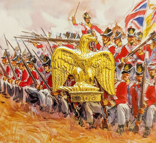 Napoleon French Flag Imperial Eagle Lapel Badge Battle Of Waterloo Napoleonic