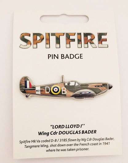 WW2 World War Two Spitfire Aircraft Battle Of Britain 3D Effect Pin Lapel Badge