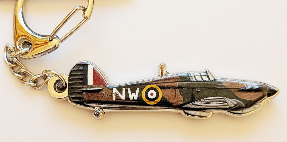 WW2 Patriotic Battle Of Britain RAF Fighters Spitfire Hurricane  Metal Keyrings
