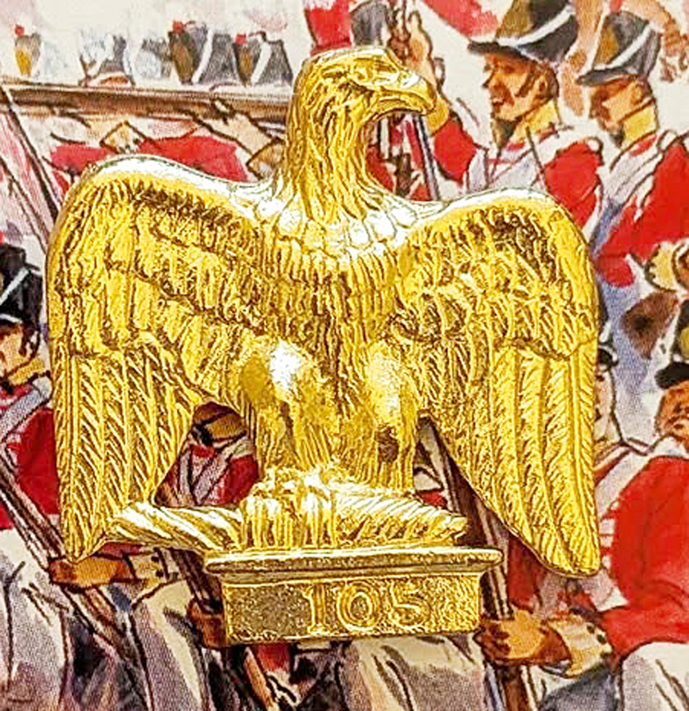 Napoleon French Flag Imperial Eagle Lapel Badge Battle Of Waterloo Napoleonic