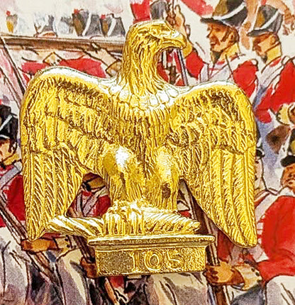Napoleon French Flag Imperial Eagle Lapel Badge Battle Of Waterloo Napoleonic