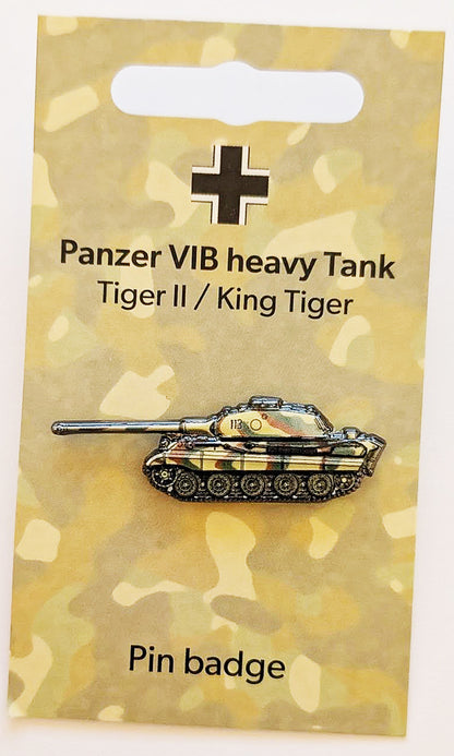 WW2 Eastern Front & D Day German Tiger Panzer Tank 3D Effect Pin Lapel Badges