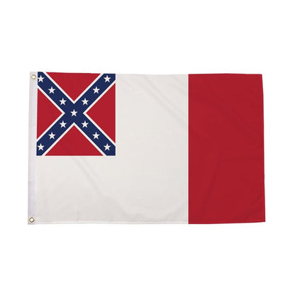 American Civil War Confederate 5x3 3rd National Flag