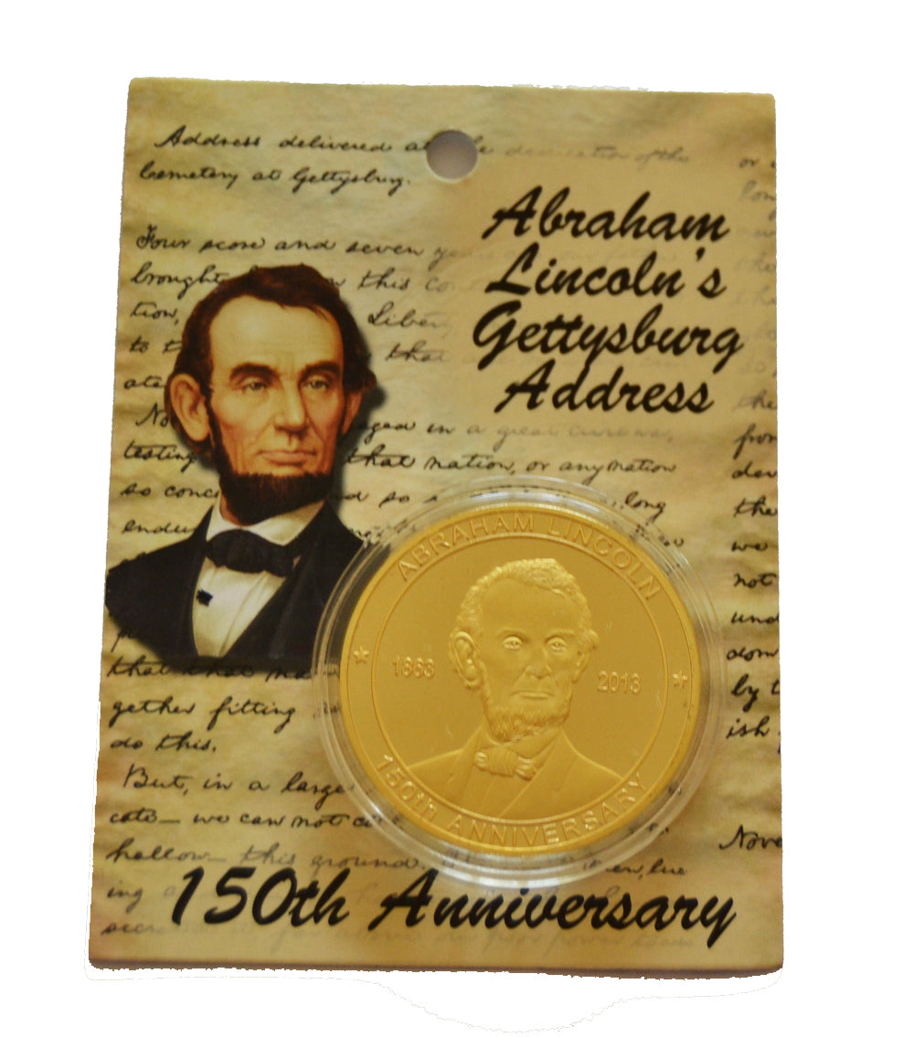 American Civil War Irish Brigade & Abe Lincoln Collectors Coins With Info Card New