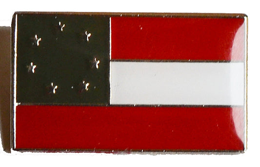 American Civil War Confederate 1st National Flag Lapel Pin Badge