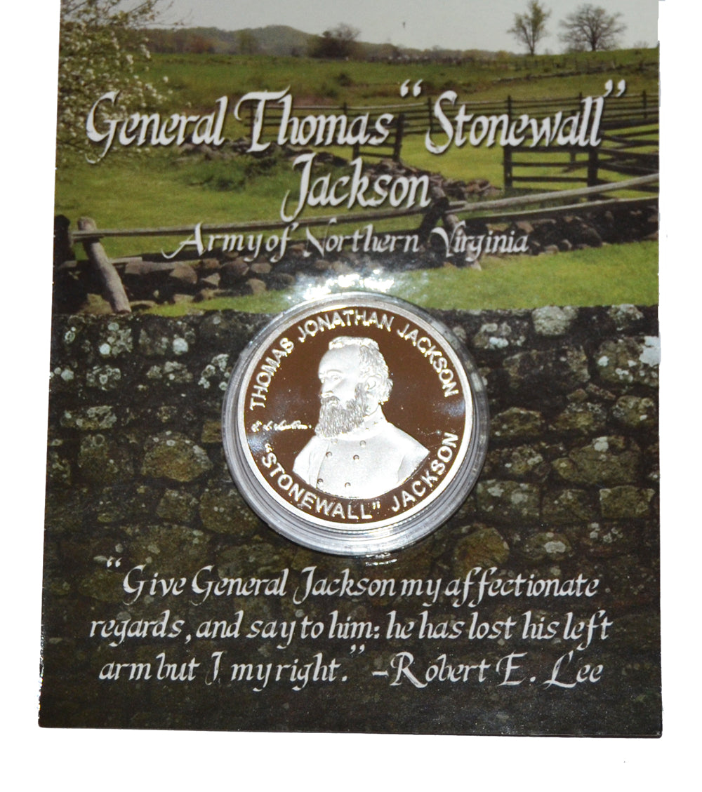 General Stonewall Jackson Commemorative Coin In Sealed Wallet