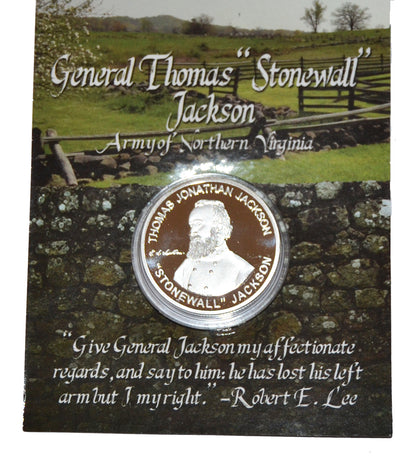 General Stonewall Jackson Commemorative Coin In Sealed Wallet