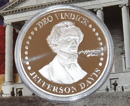 President Jefferson Davis Commemorative Coin In Sealed Wallet (Copy)