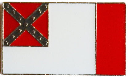 American Civil War Confederate 3rd National Flag Lapel Pin Badge