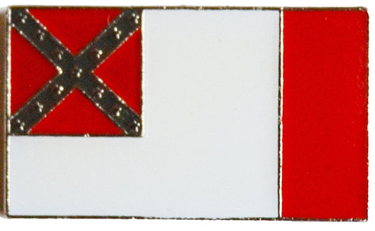 American Civil War Confederate 3rd National Flag Lapel Pin Badge