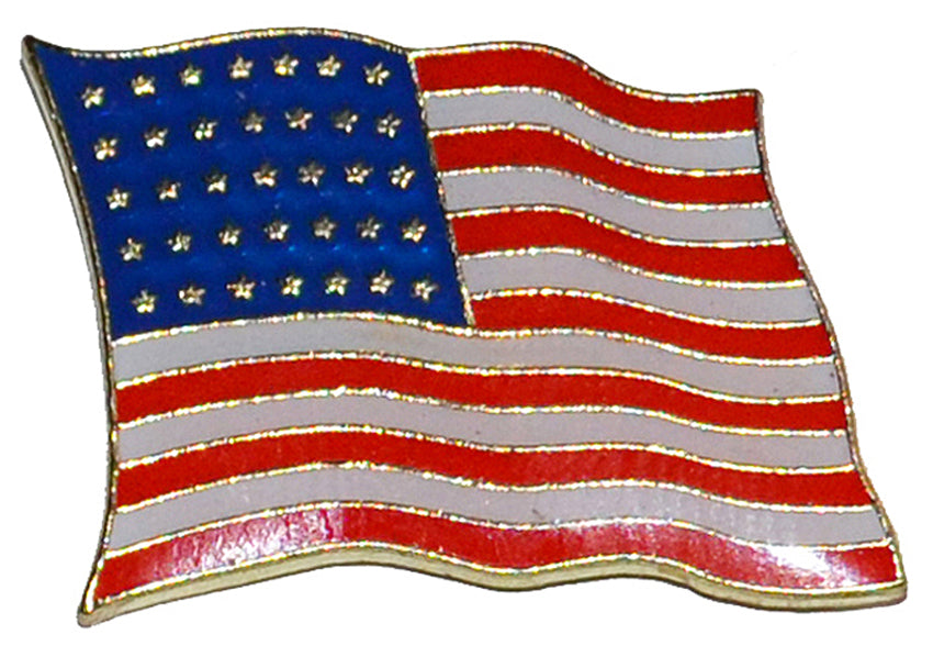 American Civil War Union 35 Star Flying Flag Lapel Pin Badge