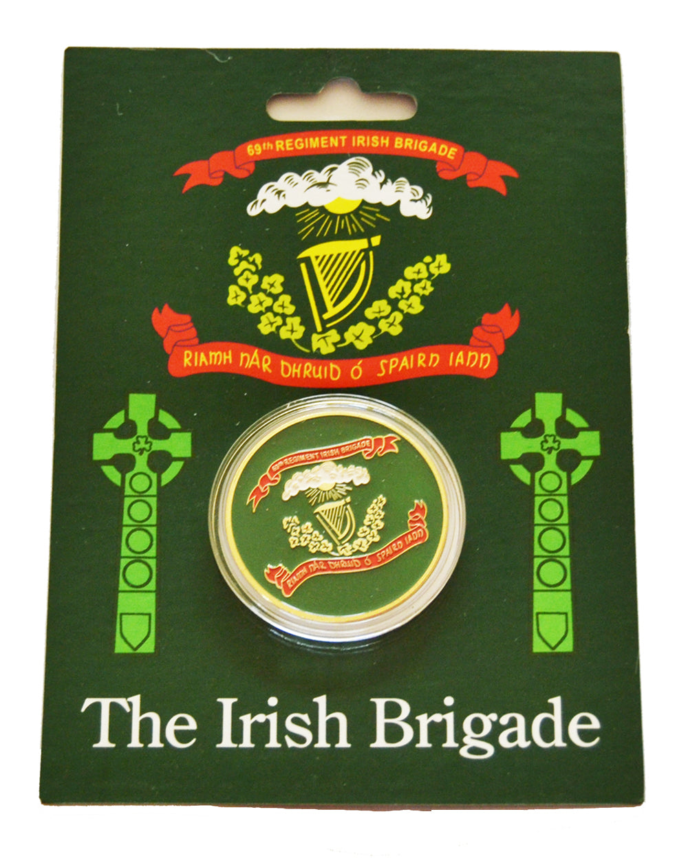 American Civil War Irish Brigade & Abe Lincoln Collectors Coins With Info Card New