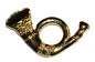 American Civil War Infantry Horn Lapel Pin Badge