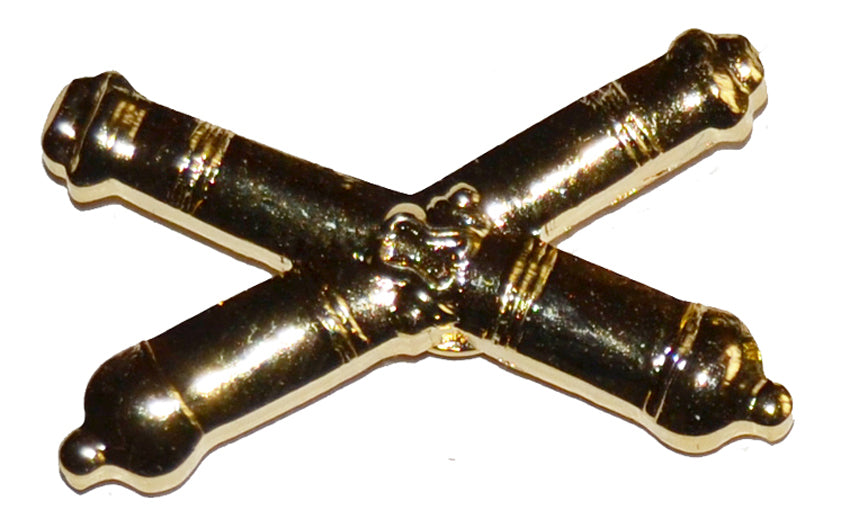 American Civil War Artillery Crossed Cannons Lapel Pin Badge