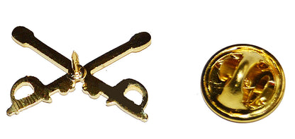 American Civil War Cavalry Crossed Sabres Lapel Pin Badge