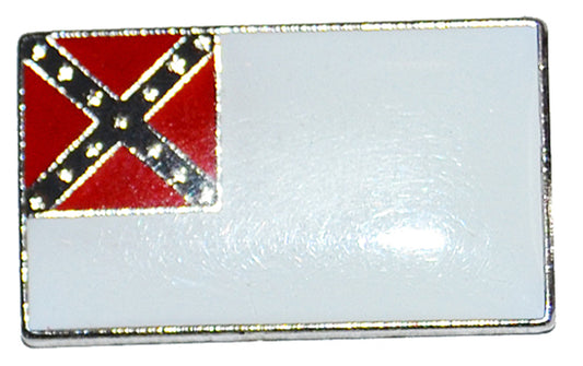 American Civil War Confederate 2nd National Flag Lapel Pin Badge