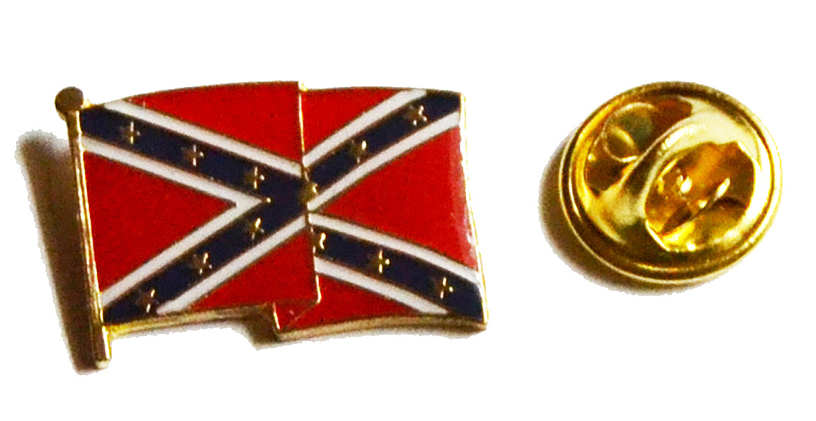 American Civil War Confederate Flying Flag Lapel Pin Badge