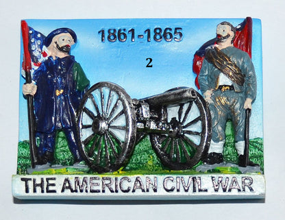 American Civil War Fridge Magnets Union Confederate Various Designs
