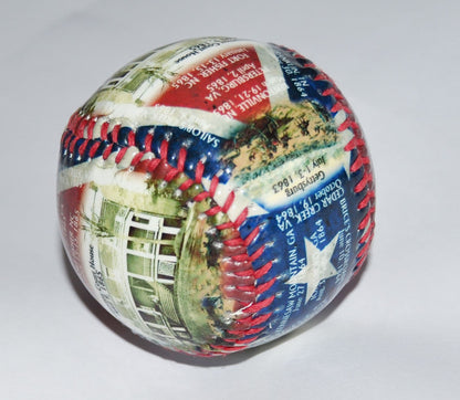 American Civil War Gettysburg General Lee Themed Baseball Ball And Keyring Set