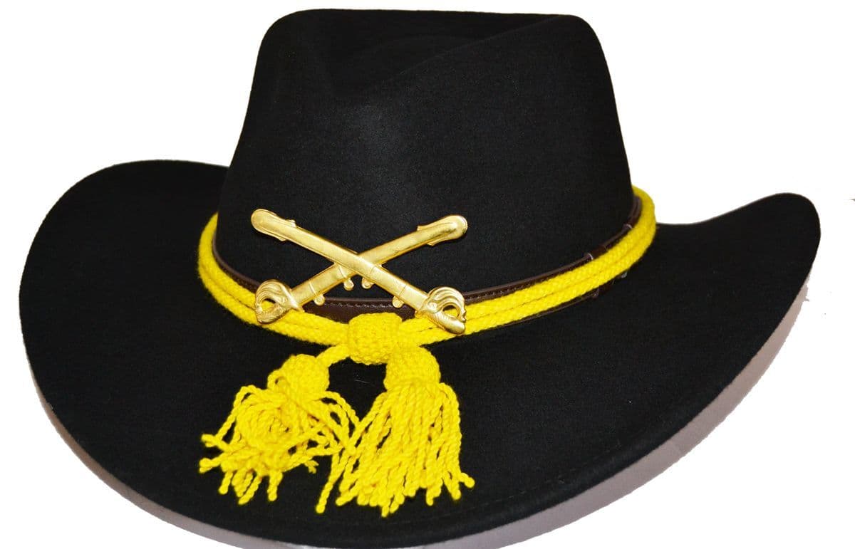 American Civil War ACW Union Cavalry Badged Black Slouch Hat