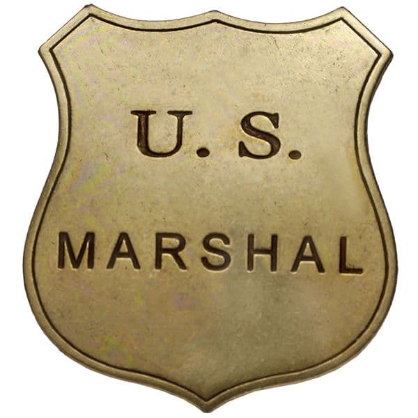 Old West Western Metal Sheriff & Marshall's Badges Various Designs