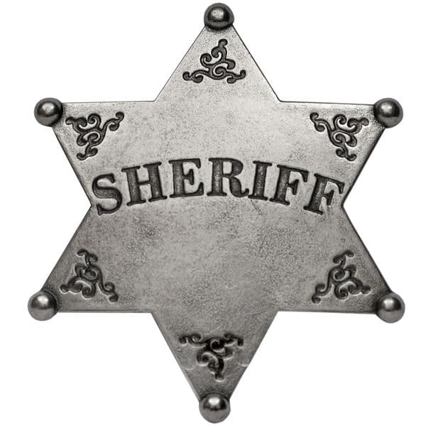 Old West Western Metal Sheriff & Marshall's Badges Various Designs