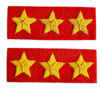 American Civil War Confederate Colonel Collar Insignia Patch Sets