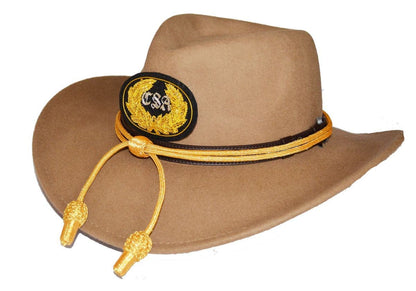 American Civil War Confederate Butternut CSA Badged Slouch Hat