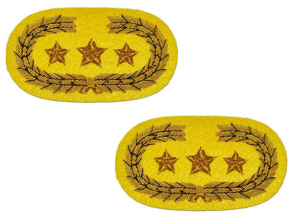 American Civil War Confederate General Collar Insignia Patch Sets