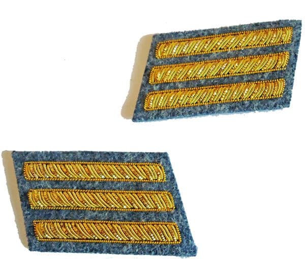 American Civil War Confederate Captain Collar Insignia Patch Sets