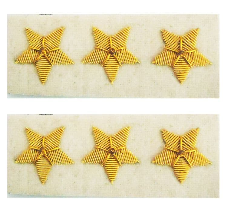 American Civil War Confederate Colonel Collar Insignia Patch Sets