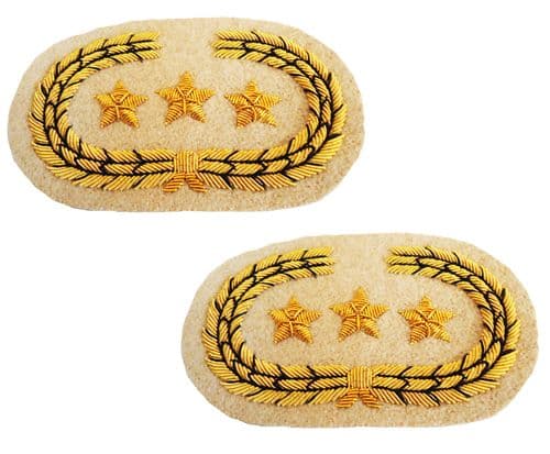 American Civil War Confederate General Collar Insignia Patch Sets