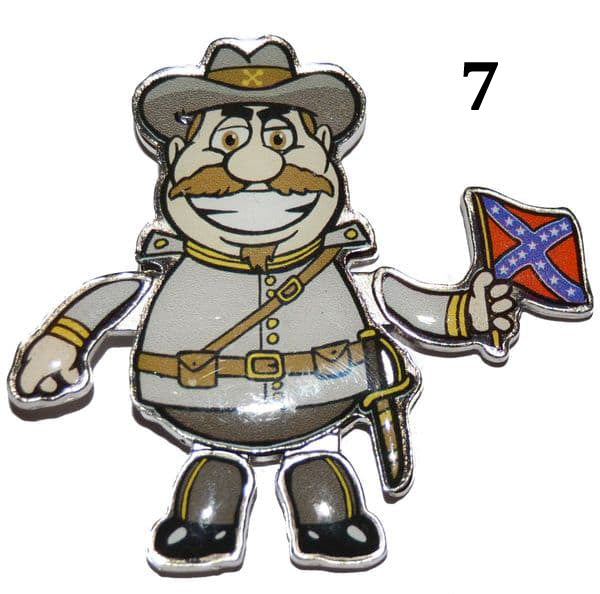 American Civil War Fridge Magnets Union Confederate Various Designs