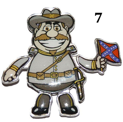 American Civil War Fridge Magnets Union Confederate Various Designs
