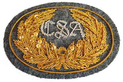 American Civil War ACW Confederate Officers Badged Grey Slouch Hat