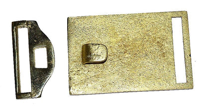 American Civil War Confederate Officer CSA Lettered Square Belt Buckle New