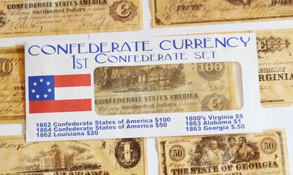 American Civil War ACW Replica Reproduction Confederate Currency Money Sets B