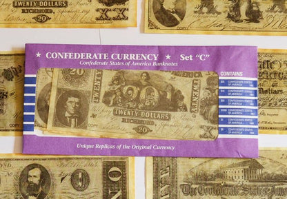 Replica Reproduction Confederate Currency Money Banknotes Sets A