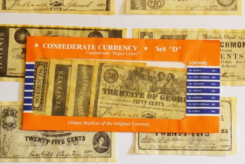 Replica Reproduction Confederate Currency Money Banknotes Sets A