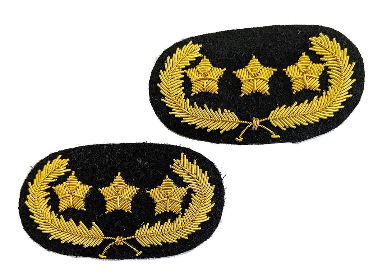 American Civil War Confederate General Collar Insignia Patch Sets